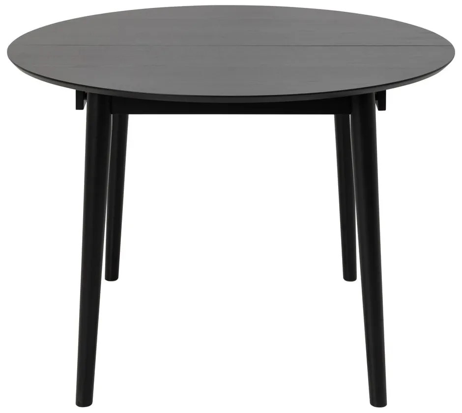 Masă de dining rotundă extensibilă cu blat cu aspect de lemn de stejar ø 115 cm Montreux – Actona