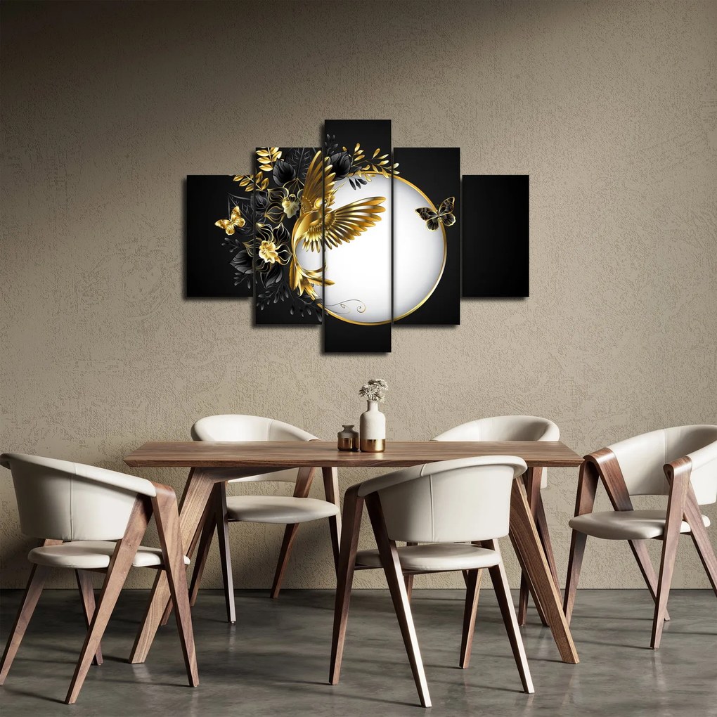 Tablou - Bile cu motive aurii (150x105 cm)
