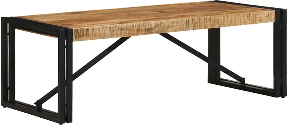 vidaXL Măsuță de cafea, 100x50x35 cm, lemn masiv de mango brut