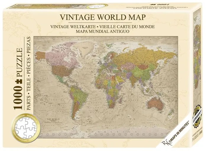 Puzzle Vintage World Map