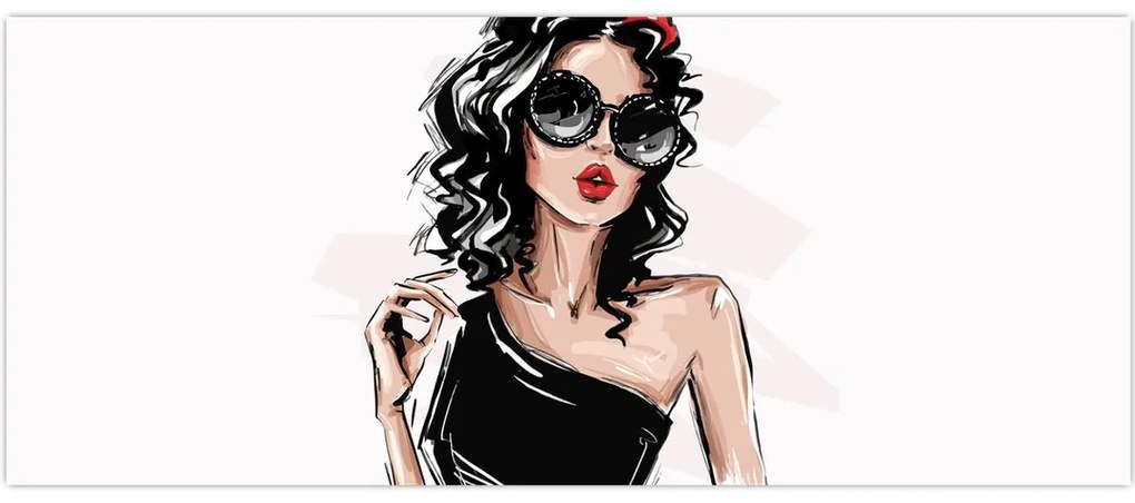Tablou - Femeie de modă (120x50 cm)