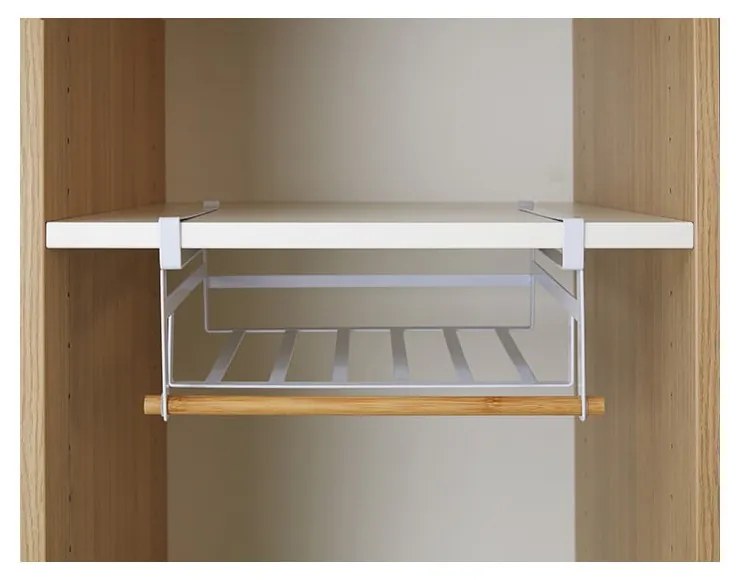 Raft de agățat în șifonier Compactor Under Shelf Basket Rail
