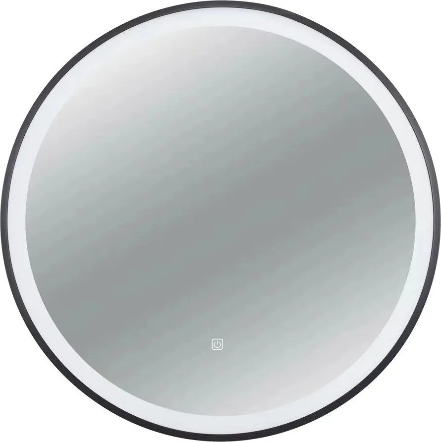 Oglinda cu iluminare si dezaburire Balneo Venus 90 cm cu rama neagra