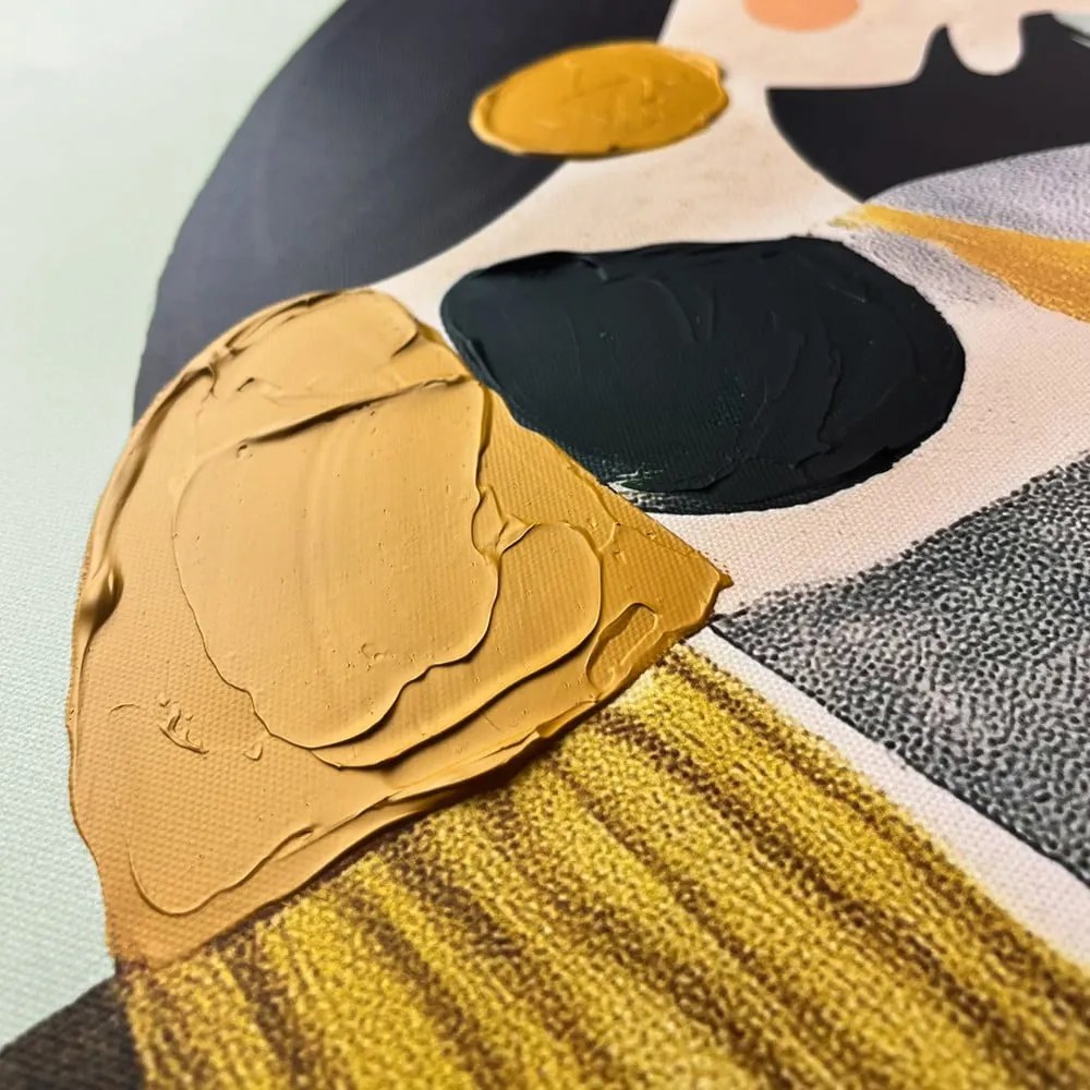 Tablou cu detalii pictate manual 70x100 cm Penelope – Styler