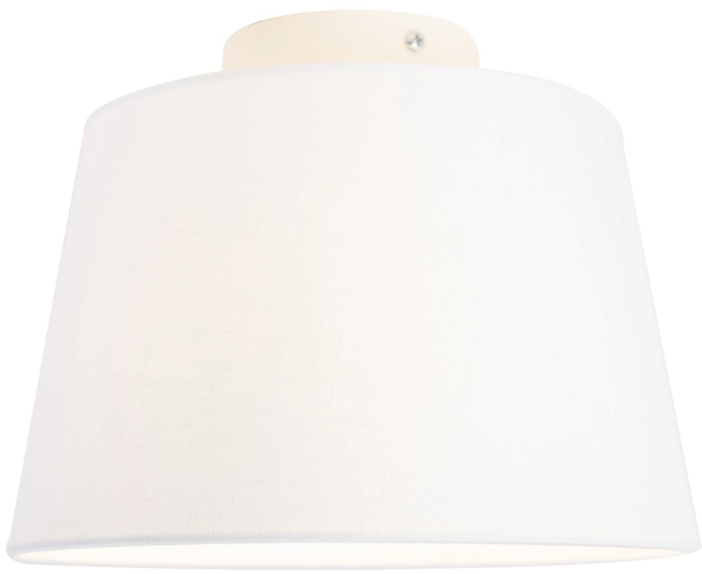 Plafoniera moderna cu abajur alb 25 cm - Combi