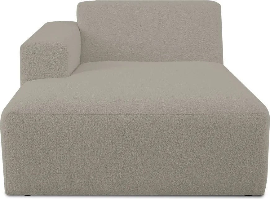 Modul pentru canapea maro deschis cu tapițerie din stofă bouclé (cu colț pe partea stângă ) Roxy – Scandic