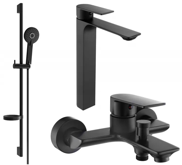 Mexen Alexa DS40 set pentru cadă, negru - 71213DS40-70