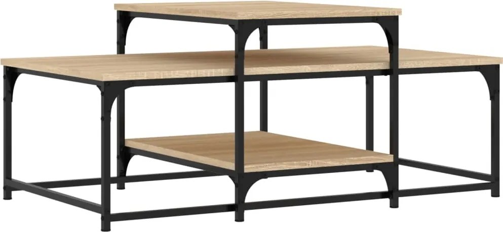 vidaXL Măsuță de cafea, stejar sonoma, 102x60x45 cm, lemn prelucrat