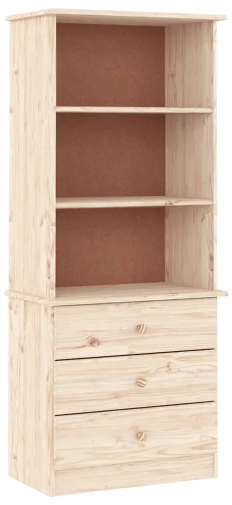 353951 vidaXL Bibliotecă cu sertare „ALTA”, 60x35x142 cm, lemn masiv de pin