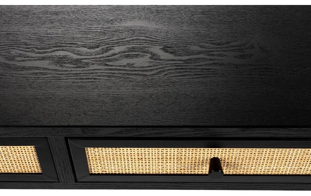 Masă consolă neagră 40x120 cm Guuji – White Label