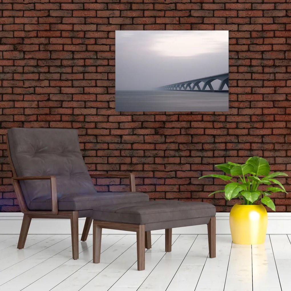 Tablou - Podul în ceață (70x50 cm)