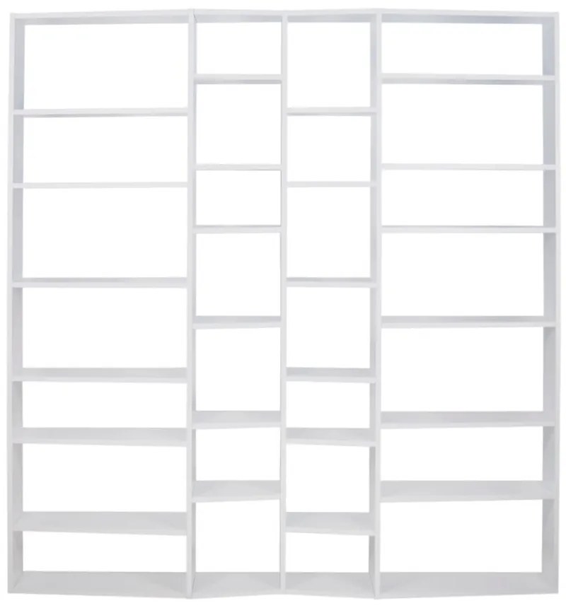 Bibliotecă albă 214x224 cm Valsa – TemaHome
