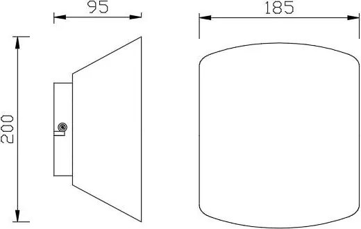 Aplica perete lumina ambientala ASIMETRIC alb