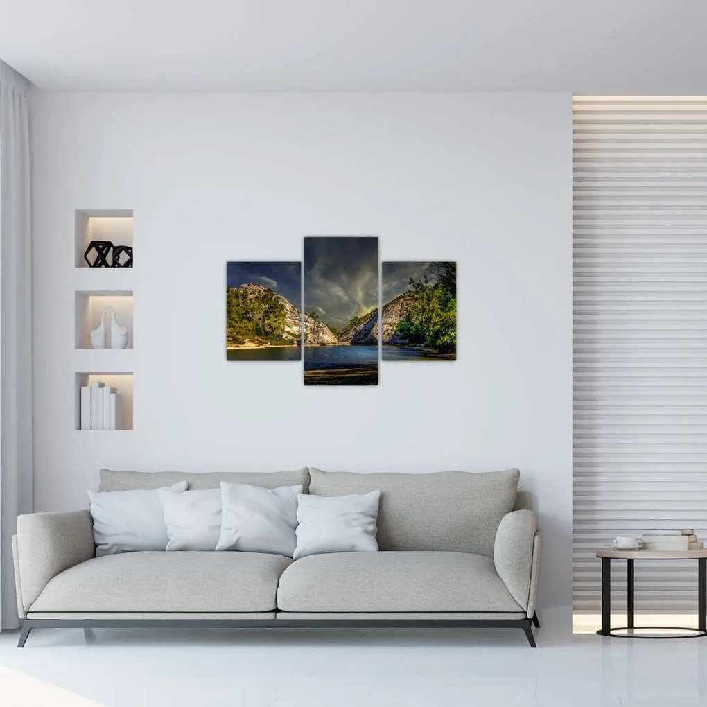 Tablou peisajului cu lac (90x60 cm)