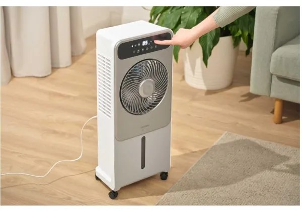 Răcitor mobil de aer Sencor 28W/230V Wi-Fi gri + telecomandă