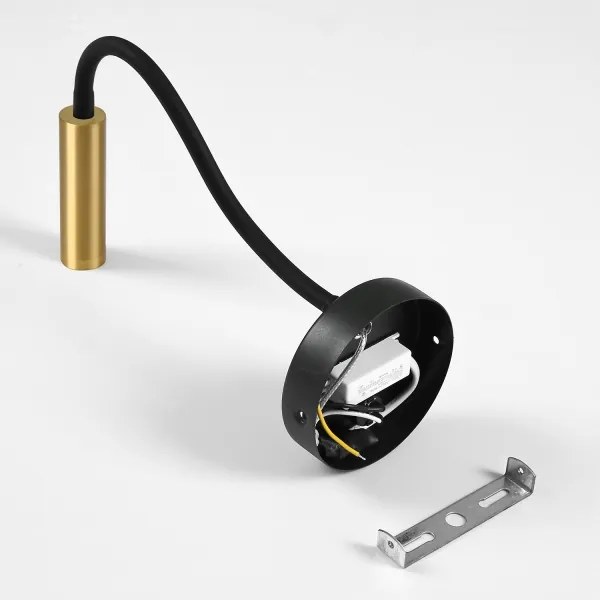 Lampă LED flexibilă de perete Brilagi MAYA LED/3W/230V 4000K negru/auriu