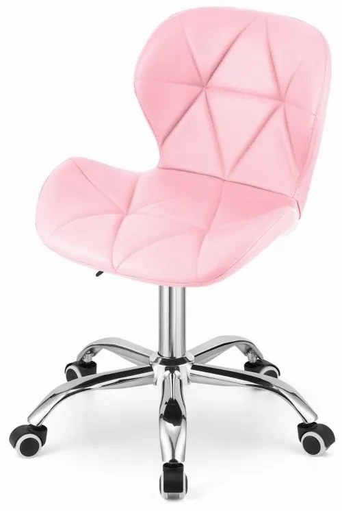 Set pentru birou masa de birou TAYLOR SONOMA 100x50 cm + scaun de birou AVOLA din piele ecologica roz