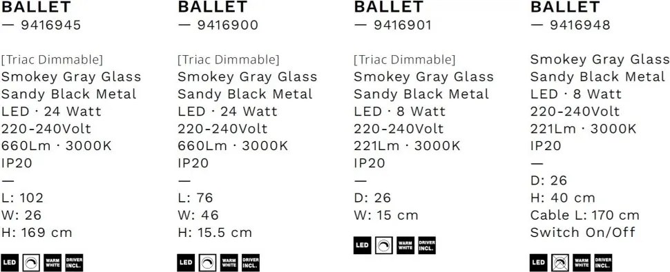 Plafoniera LED design modern BALLET