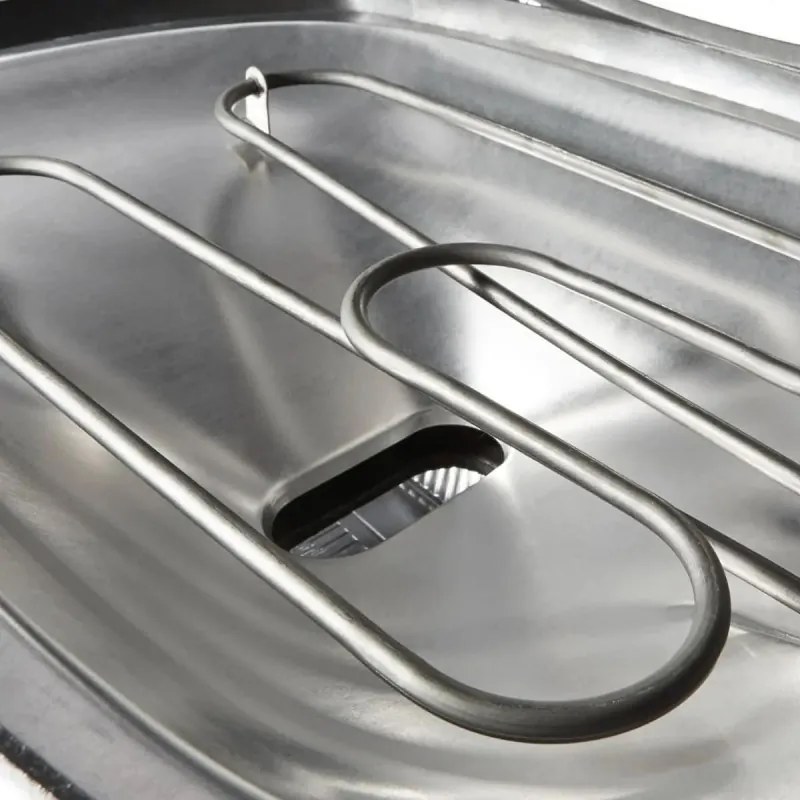 Gratar electric Weber Q1400 WB 52020079, 2200 W, 43x32 cm, Carcasa aluminiu turnat, Tava grasimi, Gri