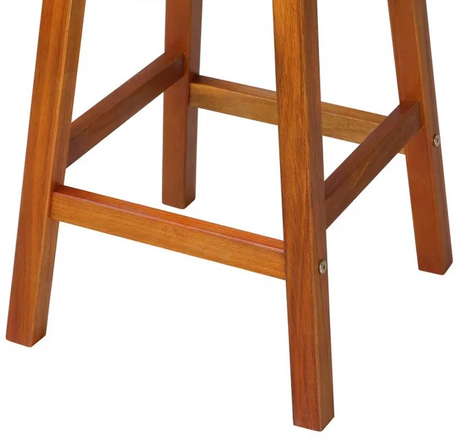 Deuba Set de 2 scaune de bar din lemn de agat