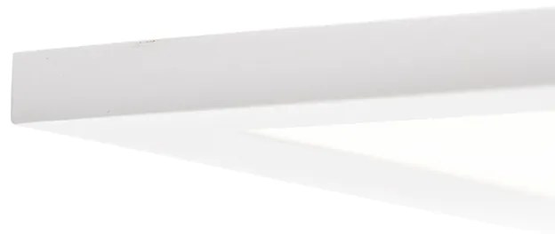 Plafoniera albă cu LED și dimmer cu telecomandă - Liv