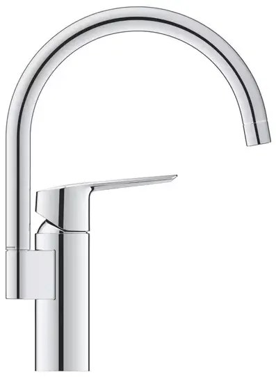 Baterie bucatarie Grohe Start cu pipa pivotanta crom lucios