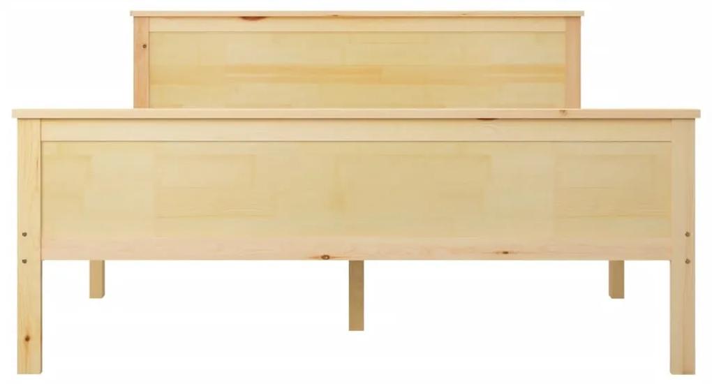 Cadru de pat cu 4 sertare, 160x200 cm, lemn masiv de pin Maro, 160 x 200 cm, 4 Sertare