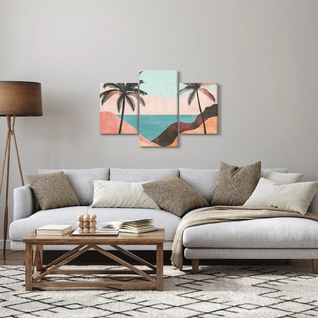 Tablou - Palmieri la mare (90x60 cm)