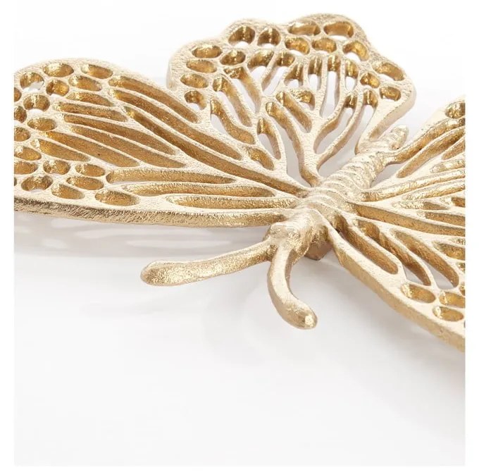 Decorațiune de perete din metal 26x16 cm Butterfly – Light &amp; Living