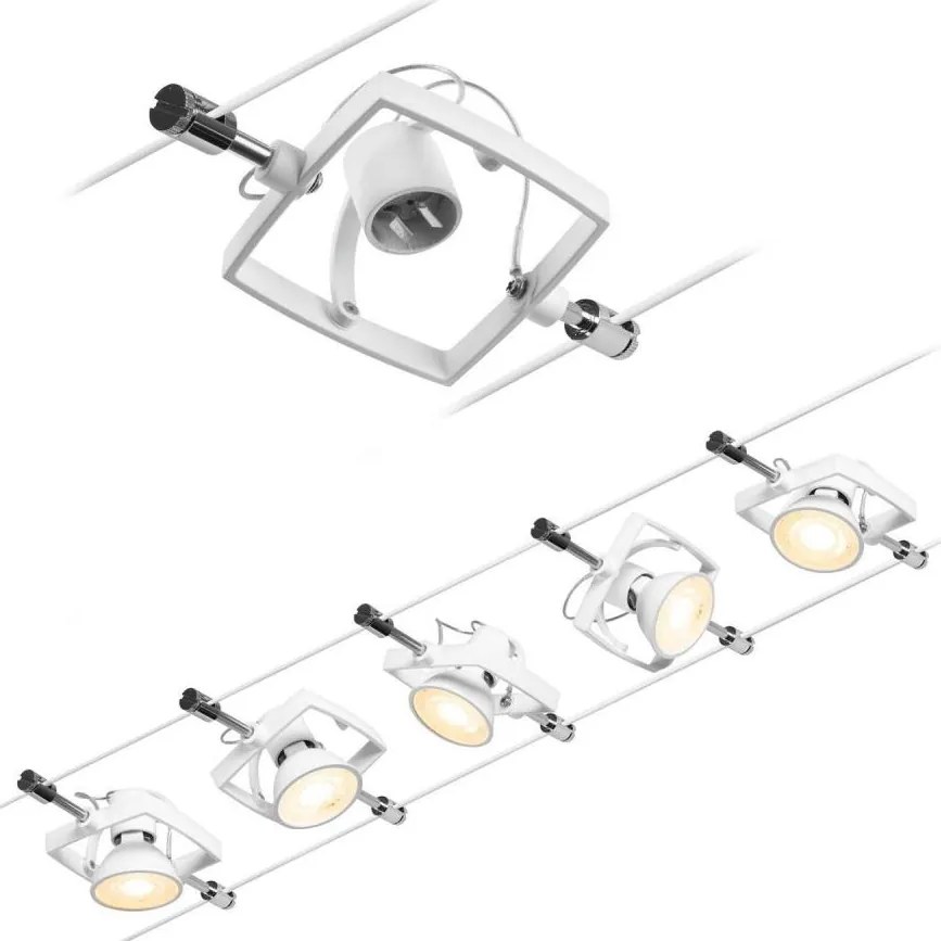 Paulmann 94432 - Set 5x GU5,3/10W spot MAC 230V alb