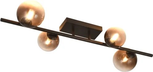 Brilagi - Lustru LED aplicat MILLA 4xG9/3W/230V maro/maro fumuriu