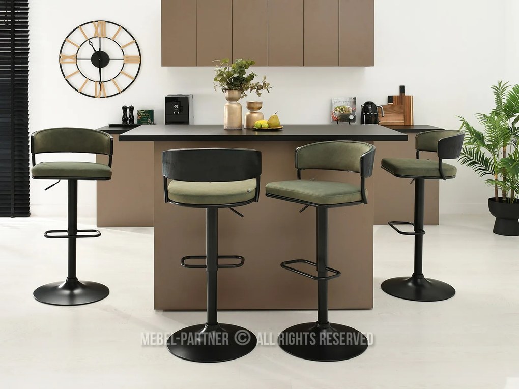Scaun Marta H (čierno-verde + negru). Promo -17%. 1110723