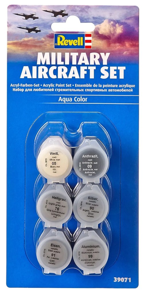 SET VOPSEA ACRILICA AVIOANE MILITARE - REVELL (39071)