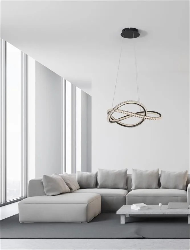 Lustra LED suspendata moderna design elegant GINEVRA 56W
