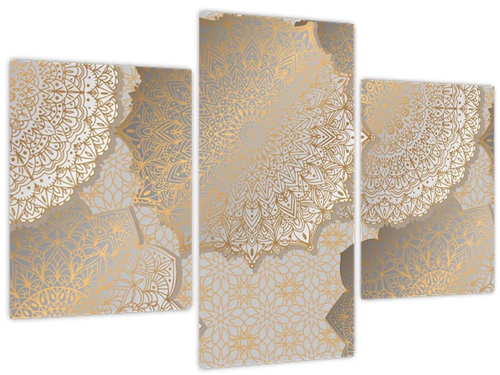 Tablou - Mandale în tonuri aurii (90x60 cm)