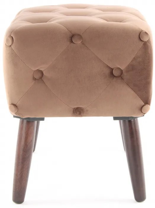 Taburet tapitat Piano maro deschis