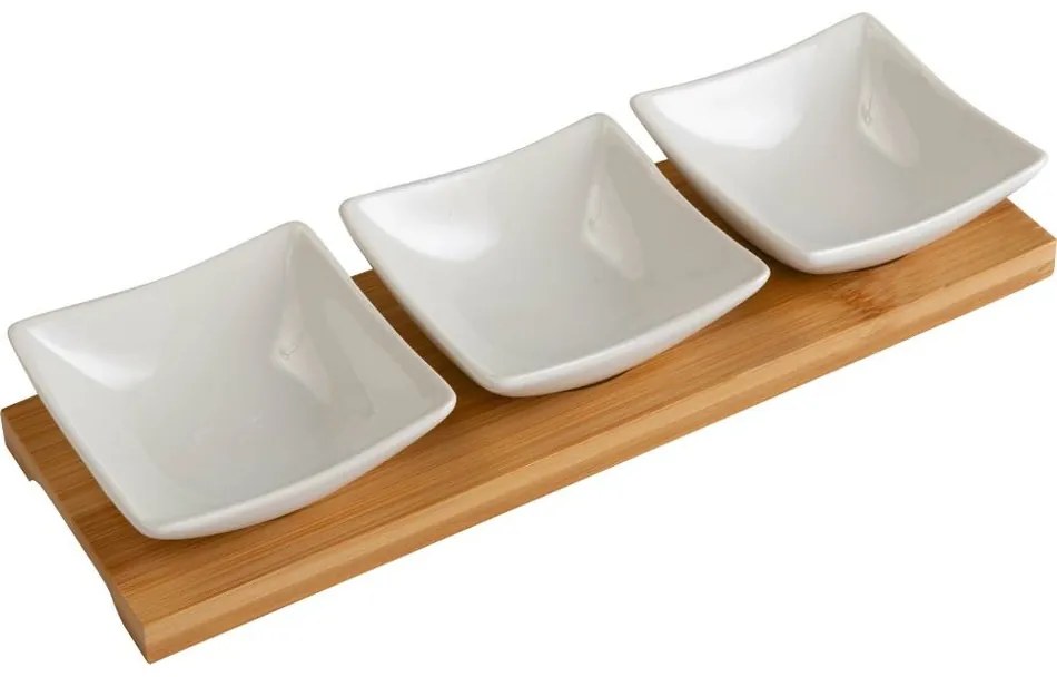 Lamart LT9217 Set de 4 boluri de servire Bamboo,26 x 8 cm