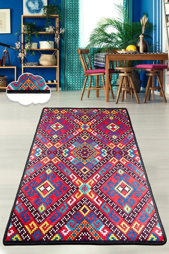 Covor, Jelo, 80x140 cm, Poliester, Multicolor