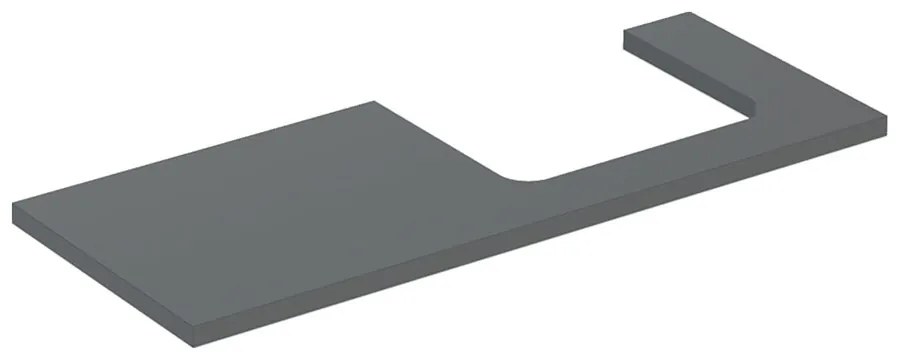 Blat pentru lavoar Geberit One cu decupaj in dreapta lava mat 120 cm