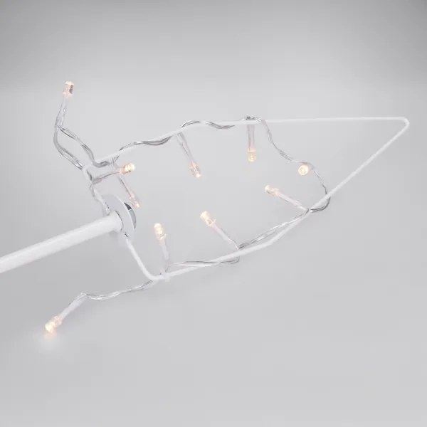 Brilagi - Stea LED de Crăciun, 66 x 40 cm, alimentare 3x AA