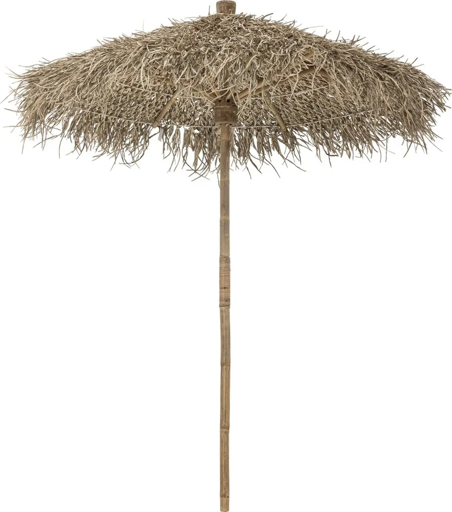 Umbrelă de grădină din bambus și frunze de palmier, D160×H204 cm, „Noia"