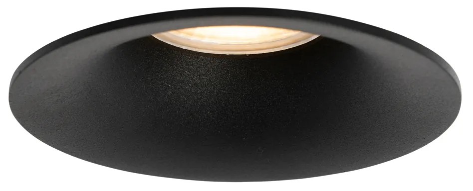 Set de 12 spoturi incastrate negre GU10 50mm - Gijs