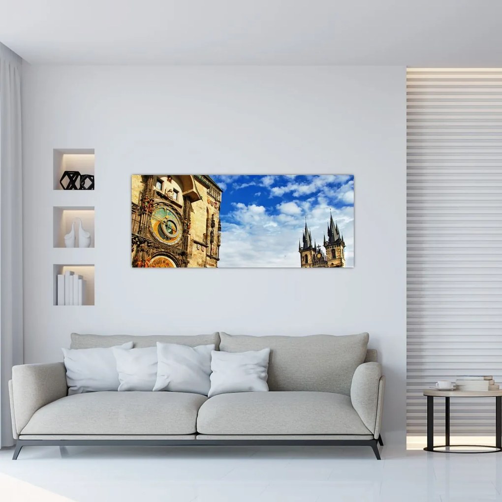 Tablou - Ceasul astronomic din Praga (120x50 cm)