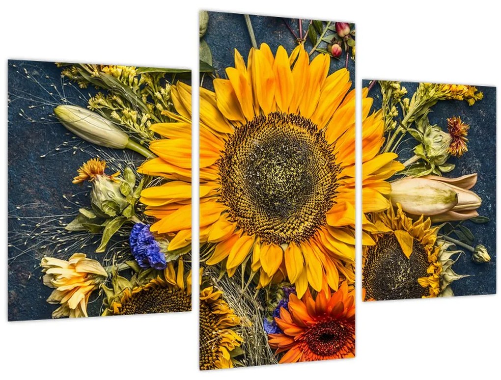 Tablou - Flori de toamnă (90x60 cm)