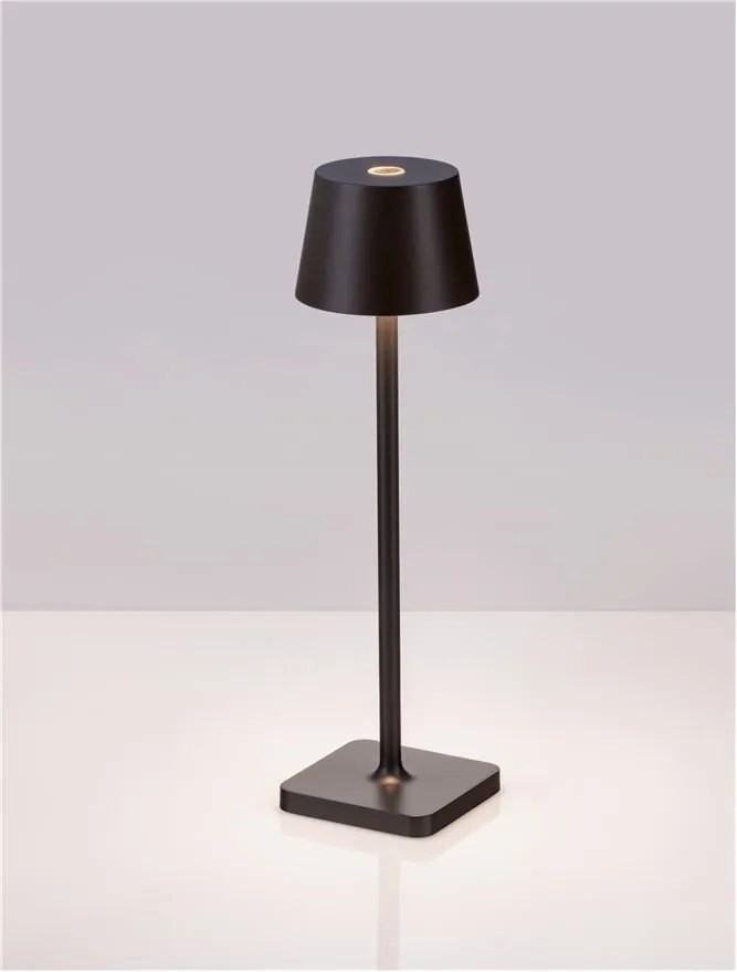 Veioza/Lampa de masa LED portabila exterior IP54 DECK negru