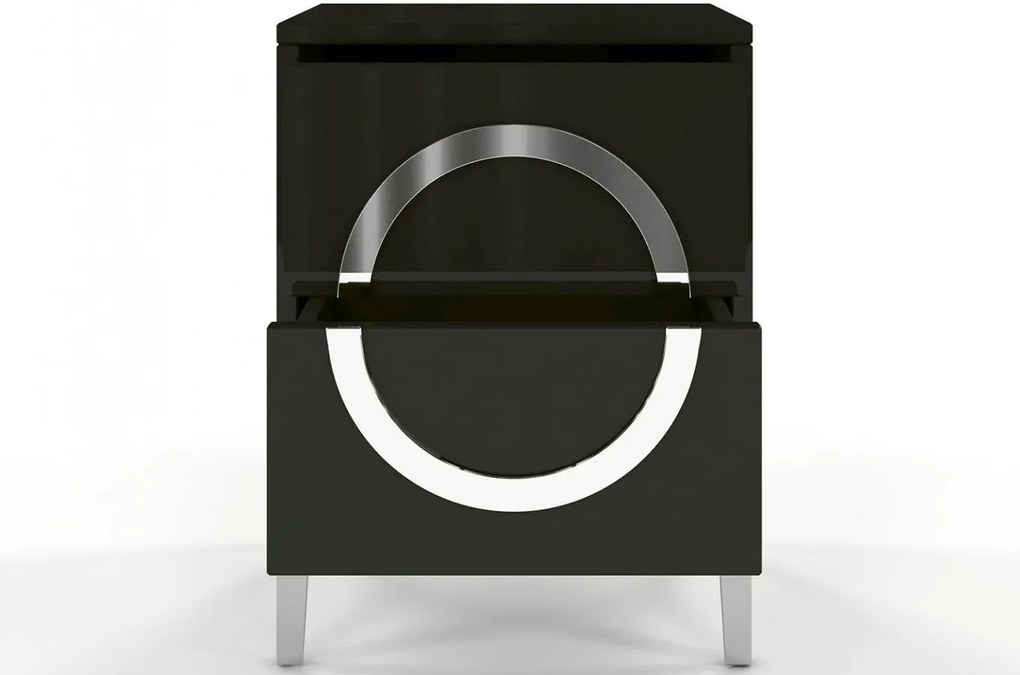 Noptieră Evenna (Negru lucios). 1025846