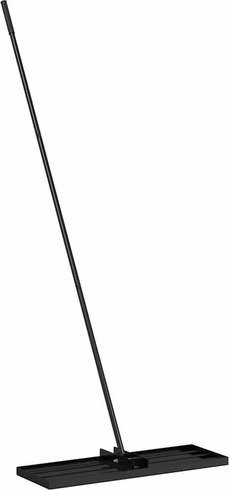 vidaXL Greblă de grădină Manual Negru Oțel vopsit electrostatic