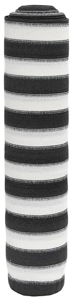vidaXL Plasă protecție intimitate antracit/alb 1,2x10 m HDPE 75 g/m²