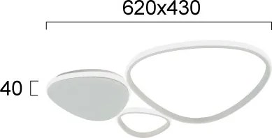 Aplica de perete LED HELIX LED/33W/230V gri