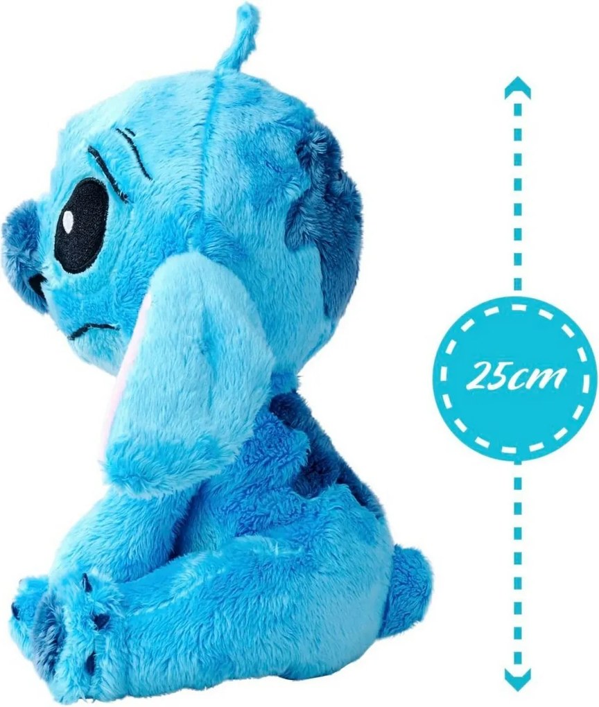 Jucărie de pluș Rappa Stitch șezând dimensiune. M, albastru